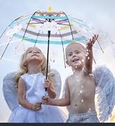 Rainbow cloud clear bubble umbrella