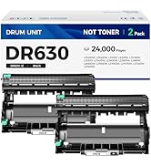 DR630 Drum Unit (Not Toner) 2-Pack Printer Replacement Compatible for Brother DR-630 Imaging Drum...