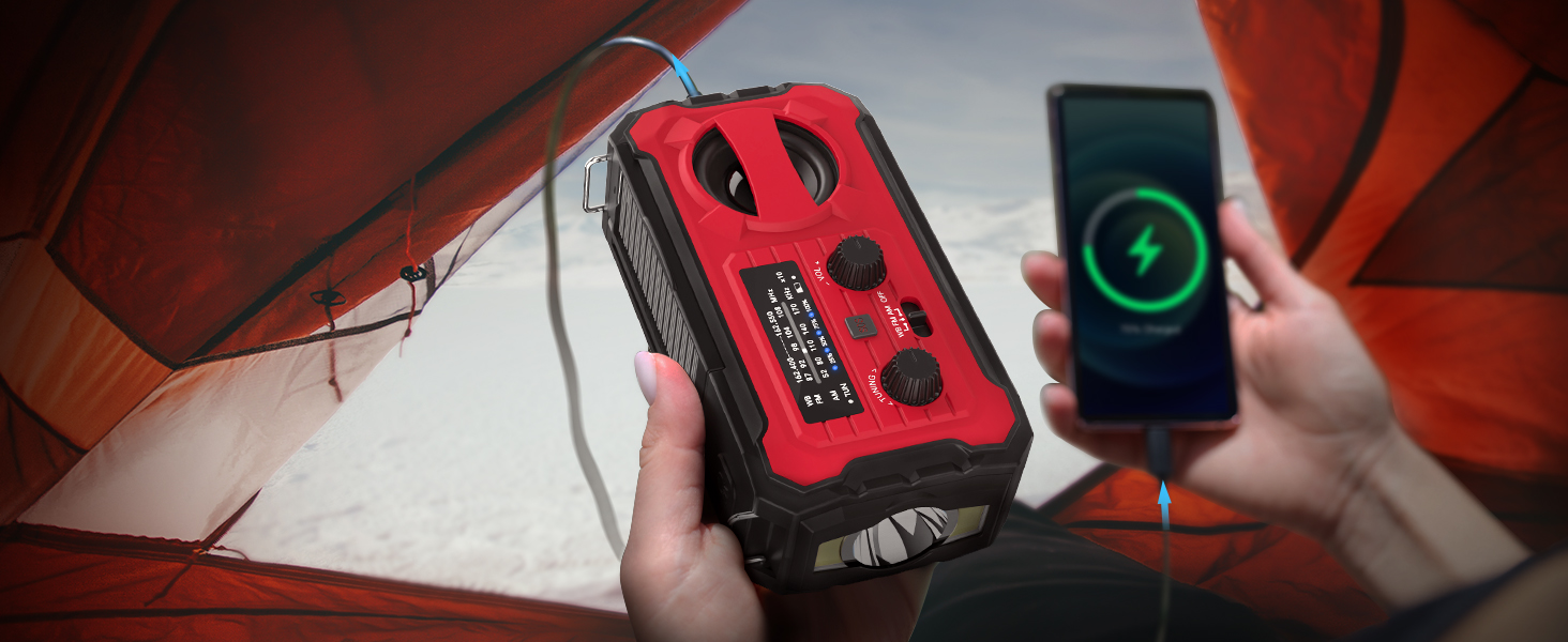 emergency kit portable radio noaa weather radio crank radio solar radio hand crank radio