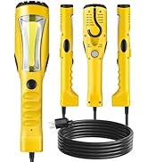 WILAWELS 18W LED Work Light, 15FT COB LED Light, Handheld Underhood Trouble Light with Cord 16 Ga...