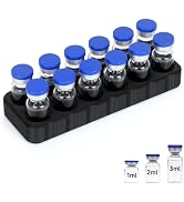 LengKe 12 Slots Insulin Refrigerator Storage Caddy - 3ml Peptide Vial Protective Holder, Space Sa...