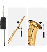 MICVISTA 2.4G Wireless Instruments Microphone,Saxophone Microphone,Portable Handheld Mini Mic,Wir...