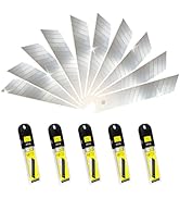 25mm Utility Knife Blades, SK5 Steel Snap Off Blades with 13 Segments, Replacement Box Cutter Bla...