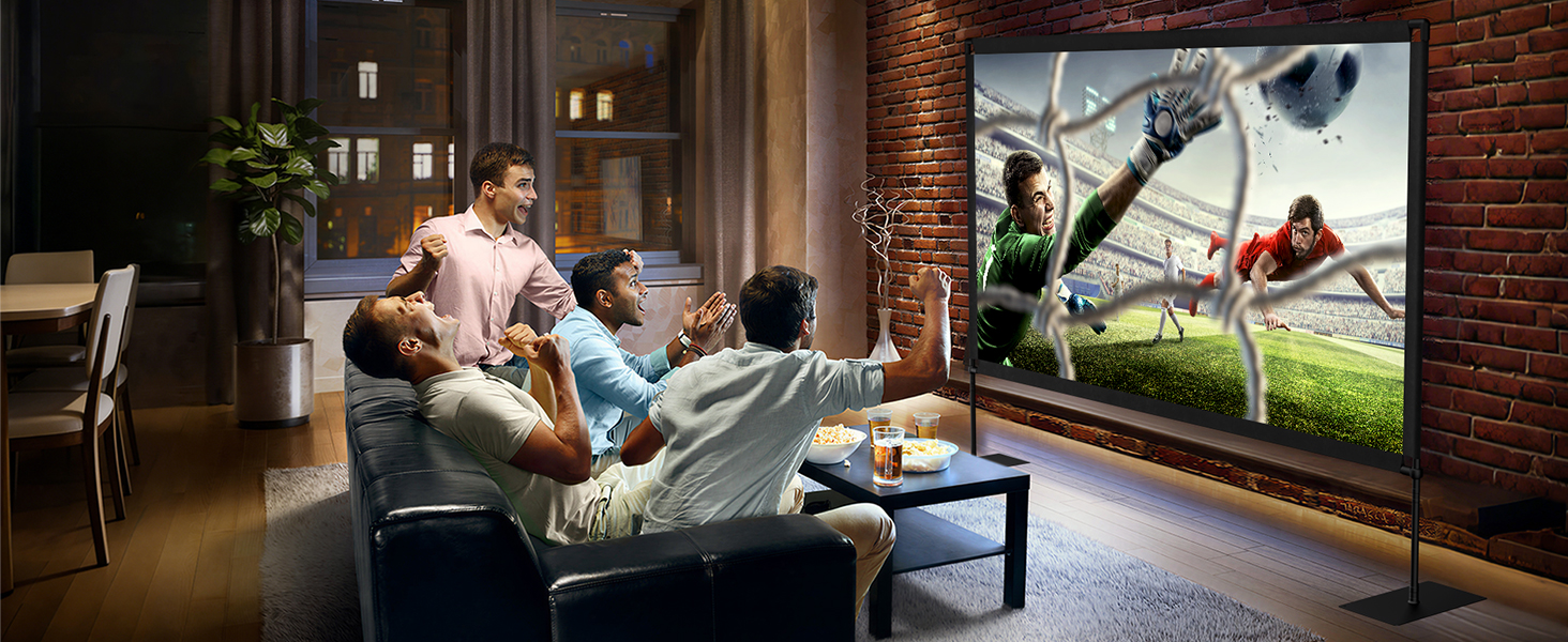 projector screen with stand
