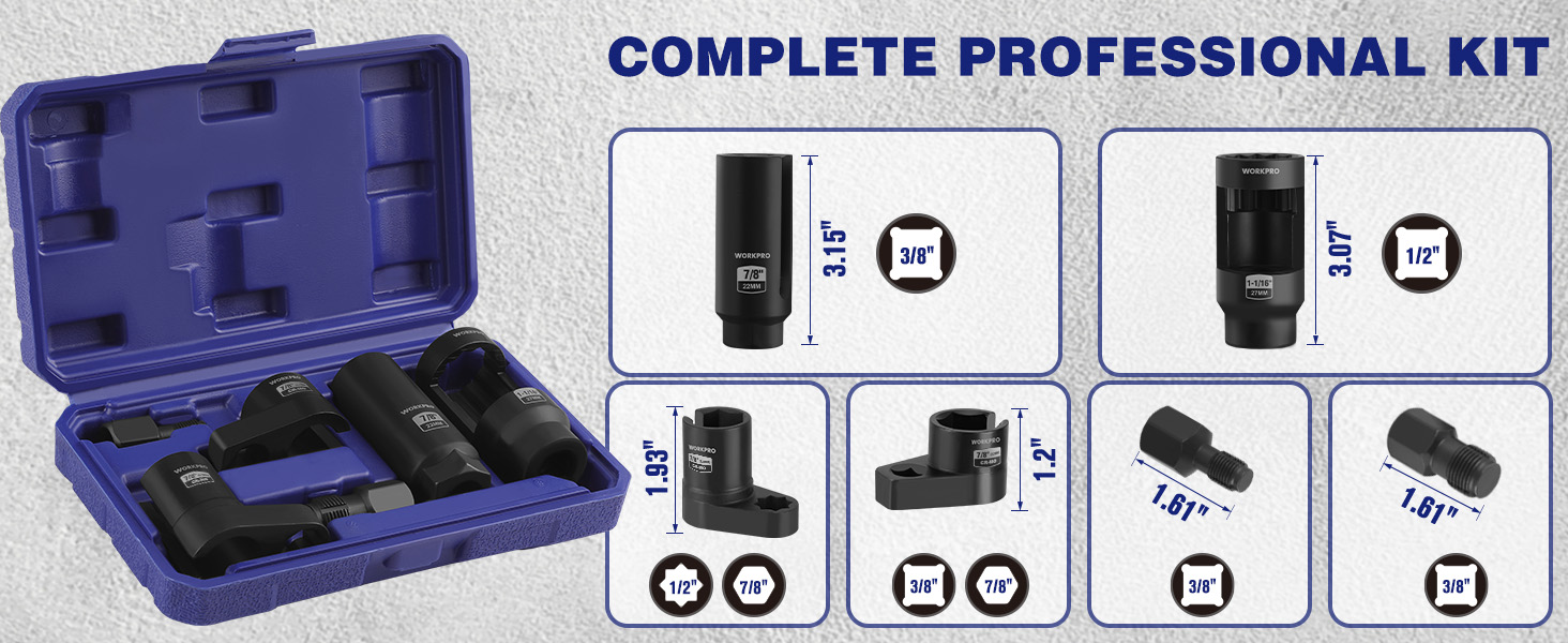 Oxygen Sensor Socket Set