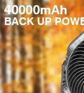 40000mah battery operated camping with light and remote