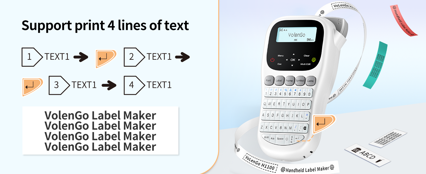 label maker machine with tape