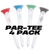 Callaway Par-Tee Plastic Golf Tees, Assorted, Pack of 4