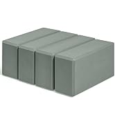 Yoga Blocks 4 Pack - EVA Foam Blocks for Pilates Workout, Stretching, Meditation - Yoga Block for...