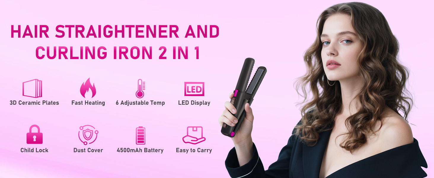 Cordless Hair Straightener