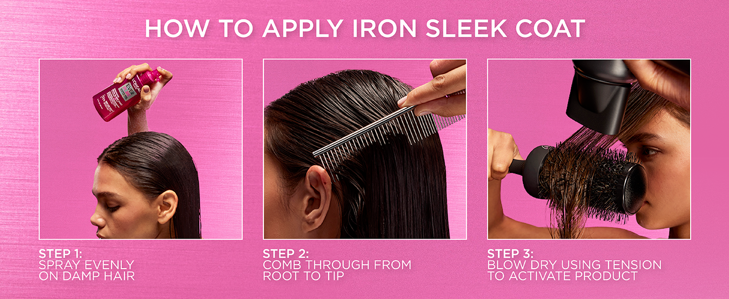 How to Apply Iron Sleek Coat with Heat