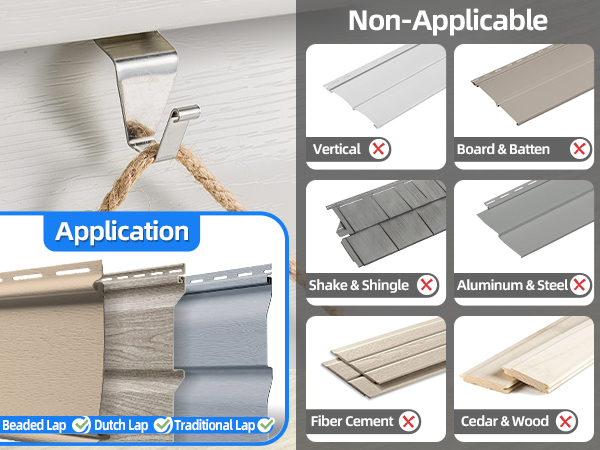 vinyl siding hangers, siding hangers, hooks for vinyl siding to hang things, siding hook