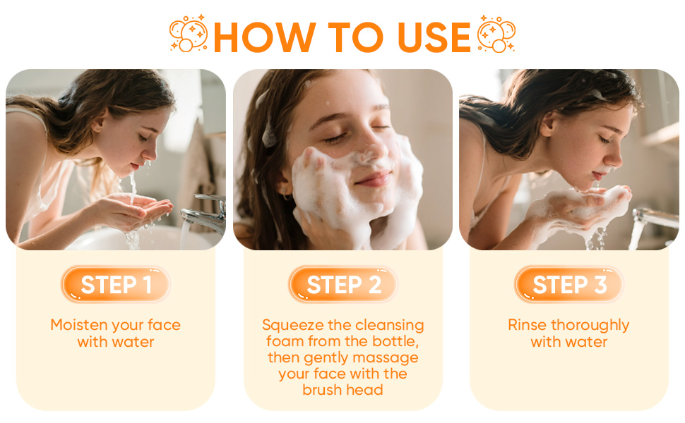 turmeric face wash with brush