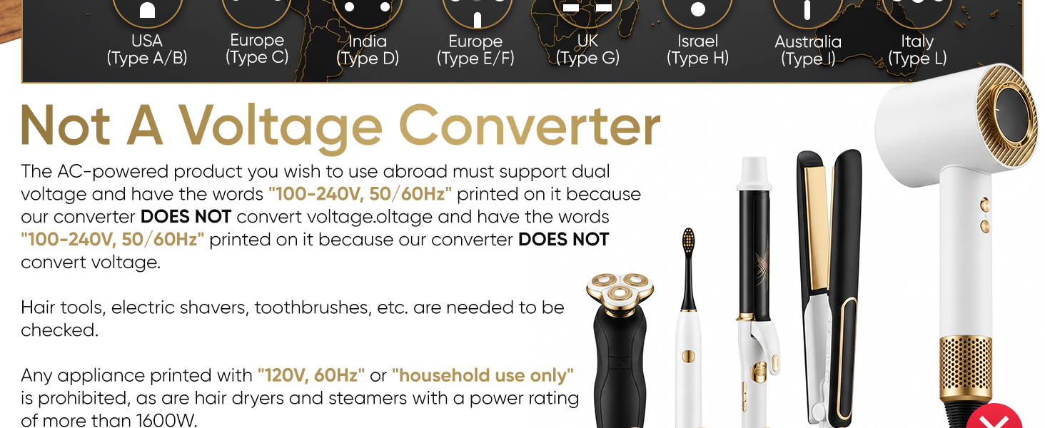 Not A Voltage Converter