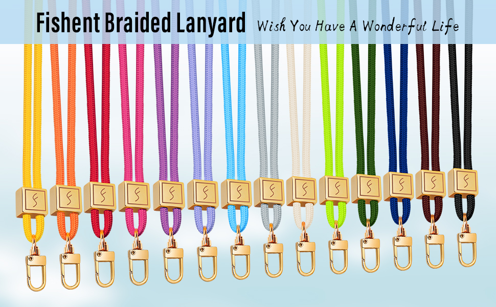 Braided lanyard