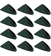 Kalopro Dark Green Cloth Napkins Set of 12,Satin Dinner Napkins Cloth Washable,Reusable Napkins f...