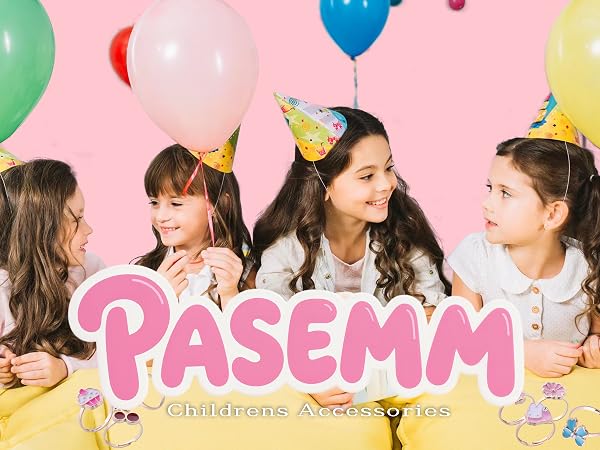 PASEMM 36pcs Little Girl Jewel Rings, Adjustable Pretend and Dress Up Rings Gifts Toys