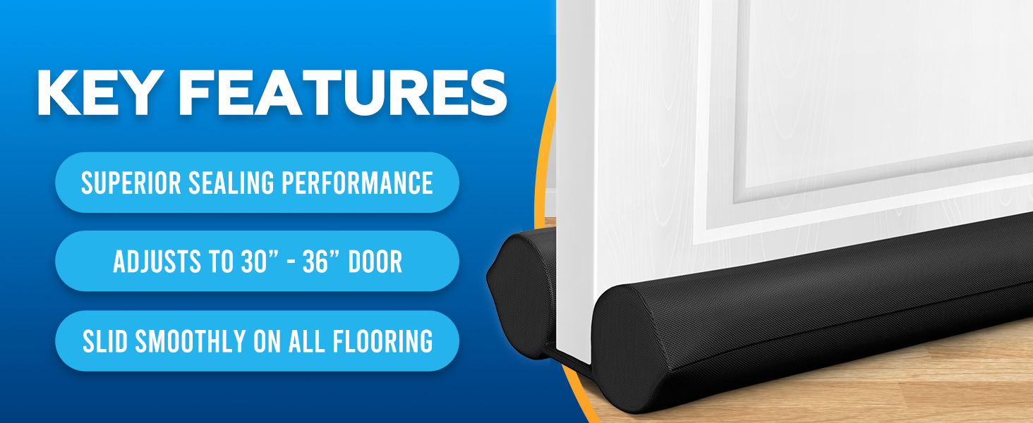 under door draft stopper for bottom of door