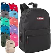 Trail maker 24 Pack- Classic 17 Inch Backpacks in Bulk Wholesale Back Packs for Boys and Girls (A...