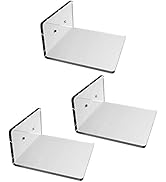 evron Acrylic Floating Shelves for Wall Decor (Clear, S4.6 Z)