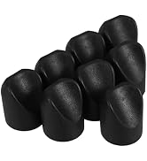 Uonlytech 8Pcs Black Folding Chair Shaped Stability Caps Heavy Duty End Caps for Inner Chair Tube...