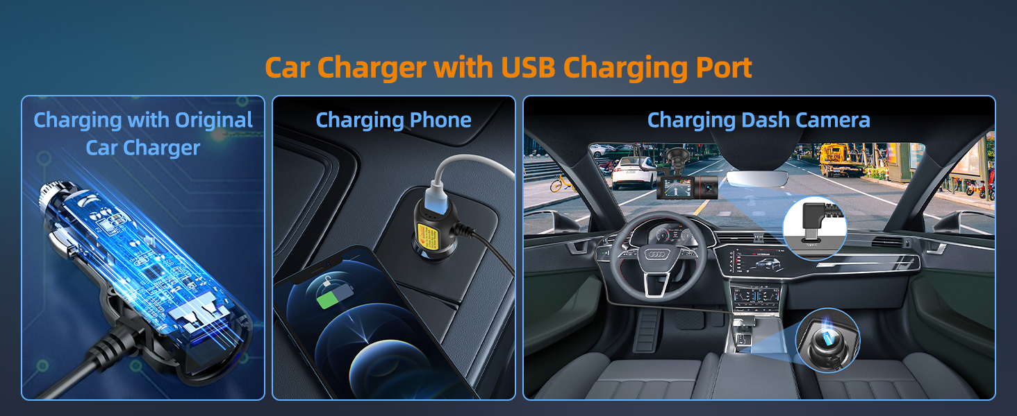 dash camera front and cabin