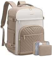 LOVEVOOK Travel Backpack for Women,35L Carry On Backpack for Airplanes,15.6 Inch Laptop Personal ...