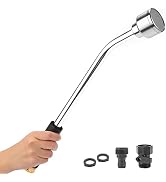 Sanpaint 18-inch Soft Rain Watering Wand with Shut Off Valve, Lightweight and Durable Metal Gentl...
