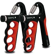 Senston Grip Strength Trainer 2 Pack - Adjustable 11-220Lbs (5-100KG) with Auto Counter, Hand Gri...