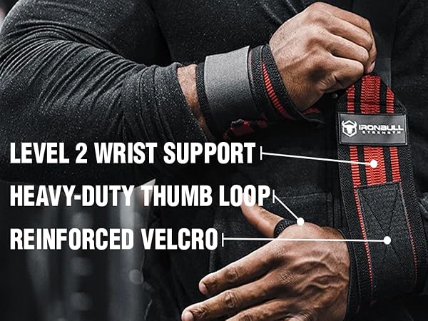 High-quality wrist wraps offering stability and protection for enhanced strength training