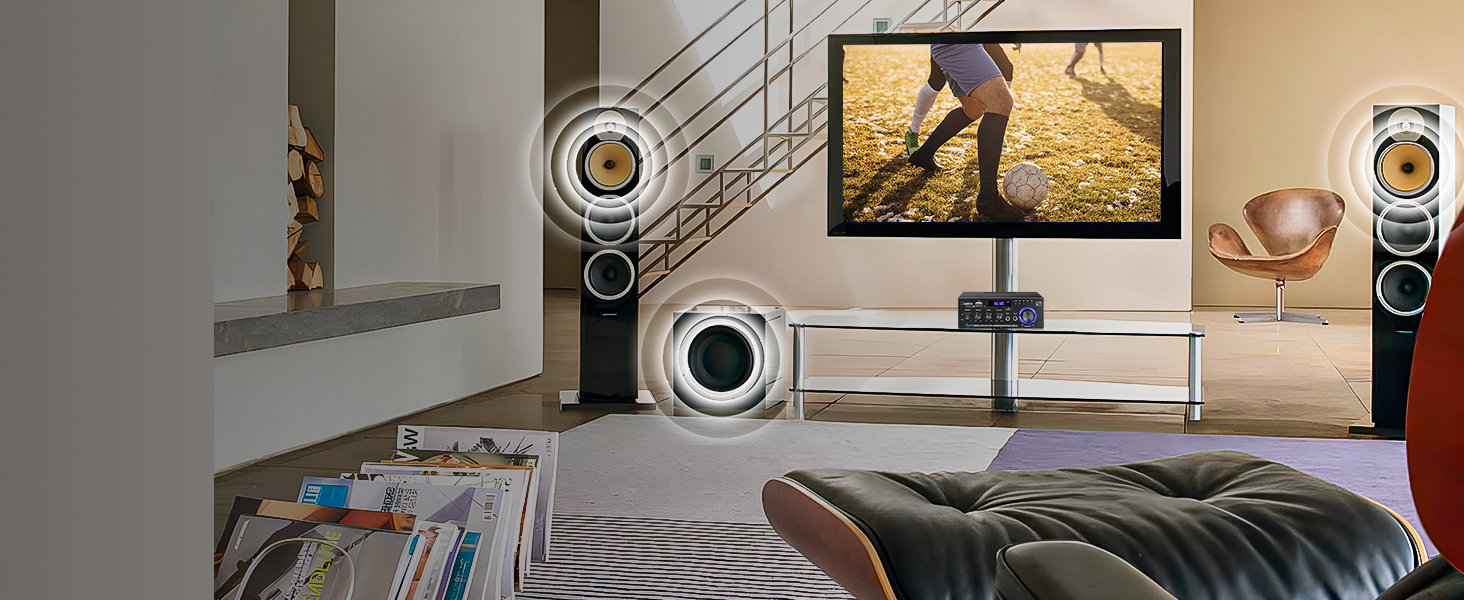 Stereo Audio Amplifier Receiver