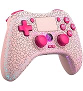 RALAN Wireless Controller with 8 Color Adjustable LED Lighting Compatible with PS4 Pro/Slim/for P...