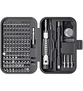 RARTOP Screwdriver Set - Small Screwdriver with 117 Mini Screwdriver Bits Set, 130 Pcs Screwdrive...