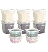 Cambro 16 & 32 OZ (Ounce) BPA-Free Meal Prep Food Storage Containers with Lids - 20 Piece Set - T...
