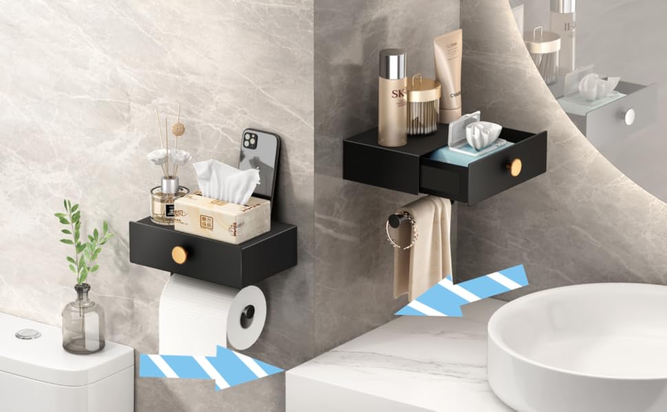 Toilet Paper Holder with Storage