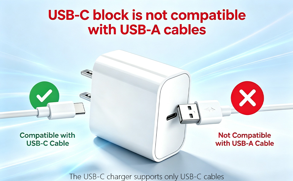 usb-c charger not compatible with uab a cable