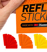 reflective stickers 3m tape mailbox reflectors for helmet vinyl hard hat sticker car decal strips
