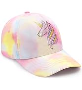 Kids Baseball Hat Unicorn Girls Baseball Cap Toddler Trucker Hat Girls Hats for Kids Ages 4-8