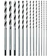 Sali 13PCS Brad Point Wood Drill Bit Set Carbon Steel Wood Drill Bit Set for Hardwood, Plywood, P...