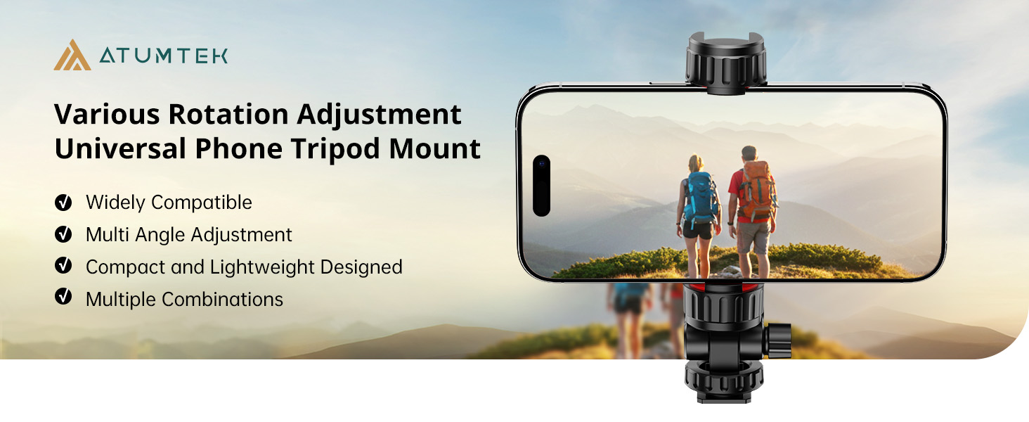 ATUMTEK Phone Tripod Mount