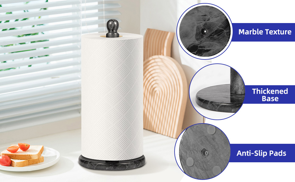 Handmade Marble Paper Towel Holder