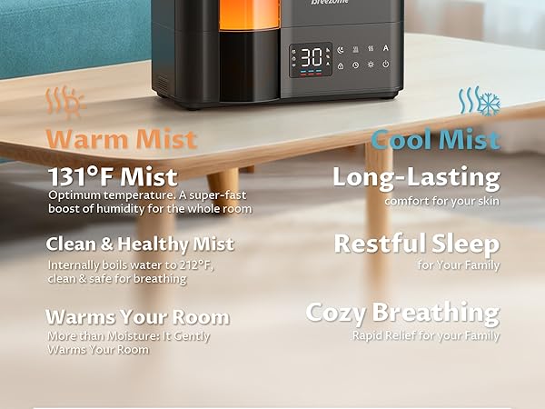 Humidifier for Bedroom Large Room