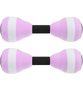 Toyvian Aquatic Exercise Foam Dumbbell Set - Pool Fitness Water Aerobic Equipment High Density Ev...