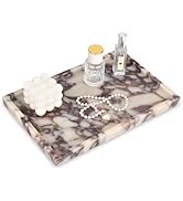 Marble Bathroom Vanity Tray, Natural Genuine Marble Home Kitchen Bathroom Table Tray, Calcutta St...