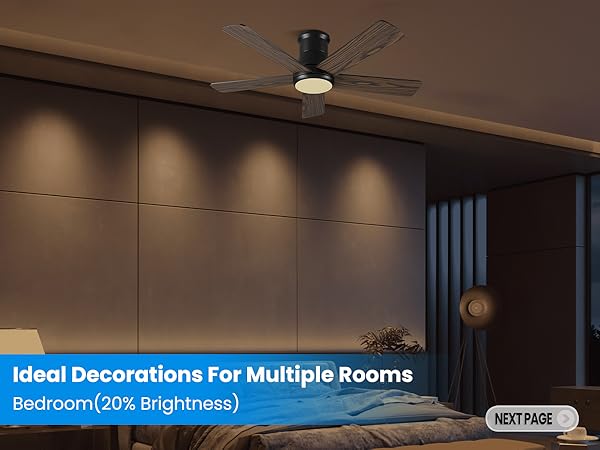 lighting & ceiling fans for bedroom