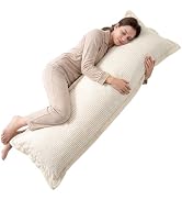 1 MIDDLE ONE Body Pillow, Memory Foam Body Pillows for Adults Sleeping, Long Pillow for Bed, Larg...