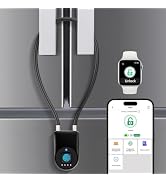Keylesslife Fingerprint Fridge Lock,Child Proof Refrigerator Lock for Kids & Adults,Smart Cable L...