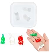 Mini Cats Resin Silicone Molds Cute Micro Dollhouse Animals Epoxy Casting Molds for DIY Resin Fai...