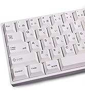 Gliging 135 Keys PBT Japanese Keycaps Cherry Profile DYE-Sub White Theme Minimalist Style Suitabl...