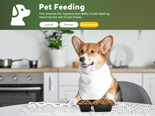 Pet Feeding-meal prep container microwave safe